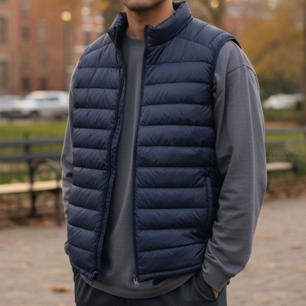 Solaris Men’s Navy Puffer Vest Size 4XLT